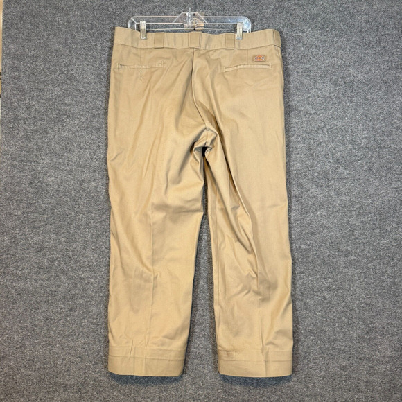 Dickies Pants Mens 40x28 Beige 874 Original Fit Work Pants Pleated - Picture 8 of 12